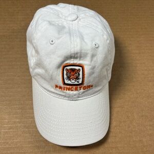 Princeton University Embroidered Hat Adjustable White Orange Cap Legacy